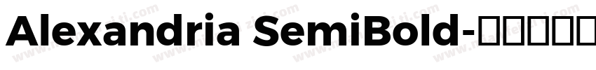 Alexandria SemiBold字体转换